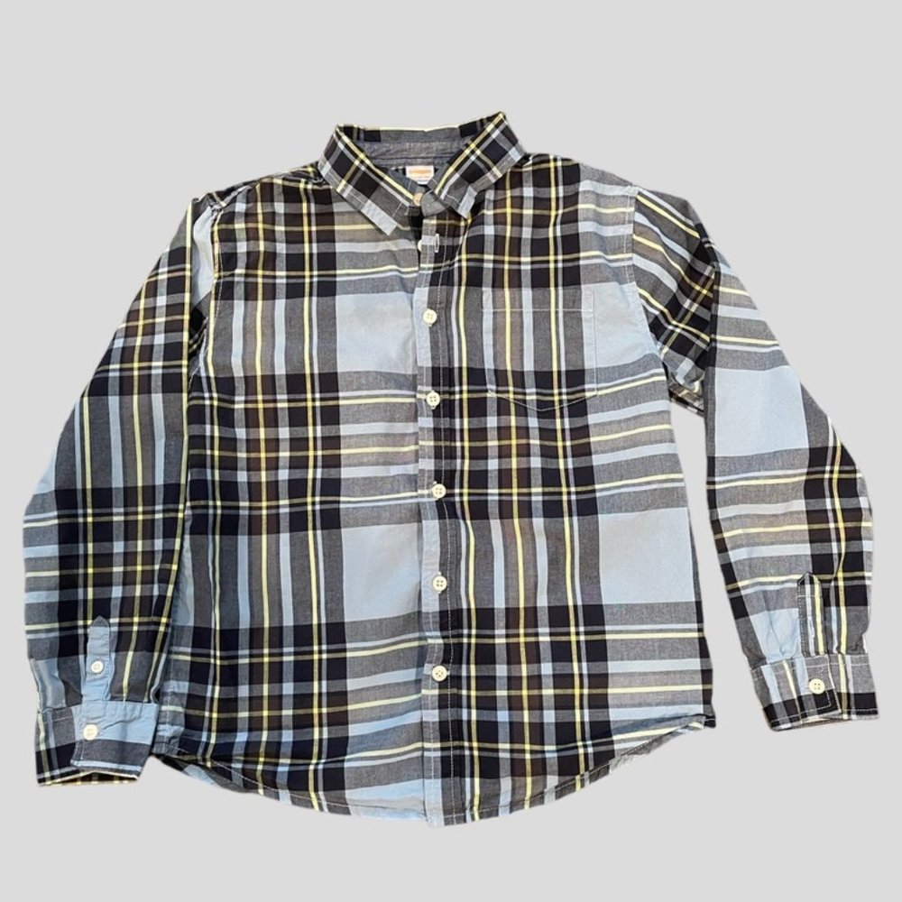 Gymboree Boys Button Down Plaid Long Sleeve